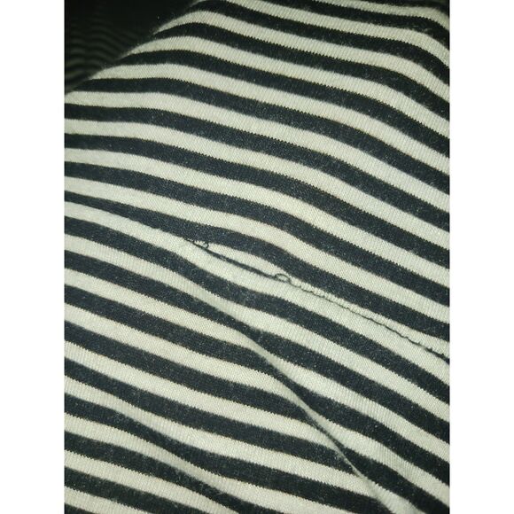 Repaired Striped Mockneck Sleeveless Super Soft Mini Dress - Picture 7 of 15